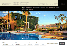 Tablet Screenshot of hoteldelvalledeguadalupe.com